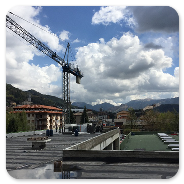 Copertura piana con guaina