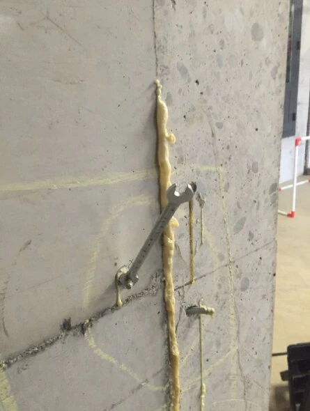 iniziezioni contro infiltrazioni di acqua in cementi armati